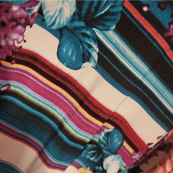 Tianna B. Stripes & Floral Tank Top Maxi Dress, Size M - Picture 8 of 10